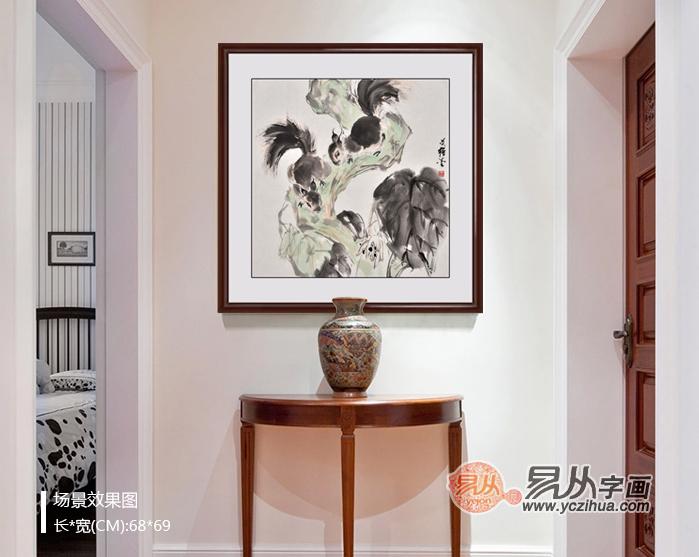 玄关风水挂画选择 国画动物画更合适