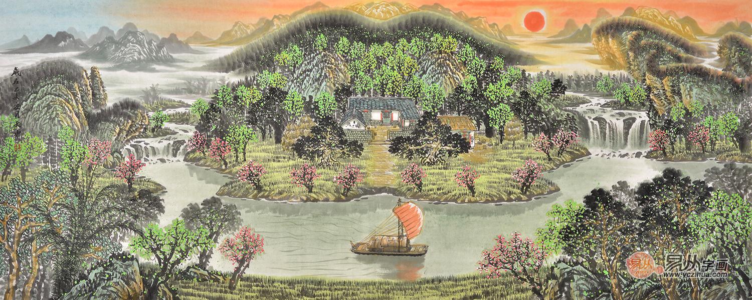 客厅沙发背景画