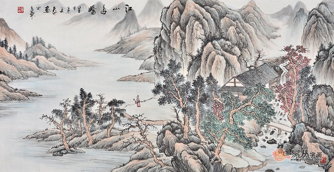 客厅挂什么画好 就选国画山水画