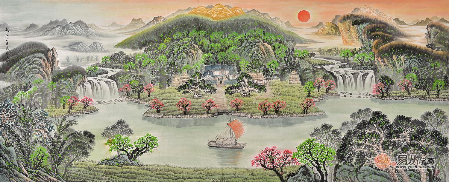 国画的绘画艺术 国画山水画作品欣赏