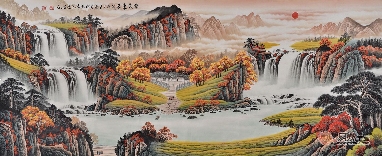 给领导送什么礼物好 名人山水画更符合品位