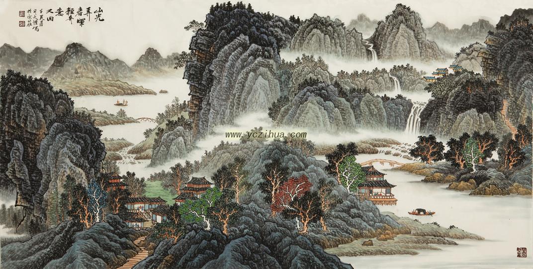 吴大恺山水画