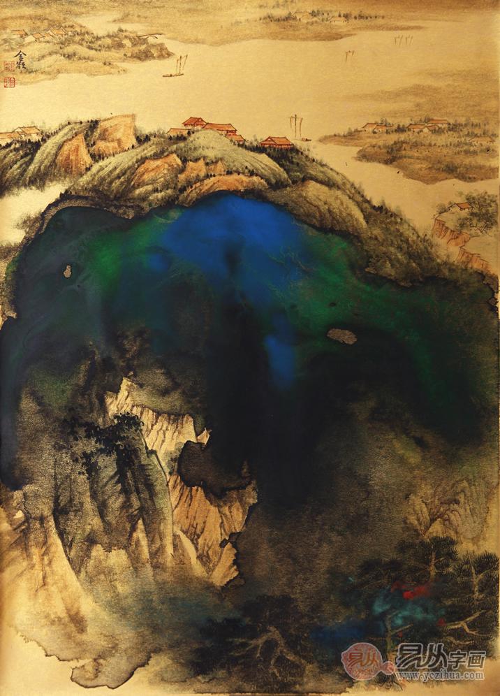 国画山水画名家魏金岭