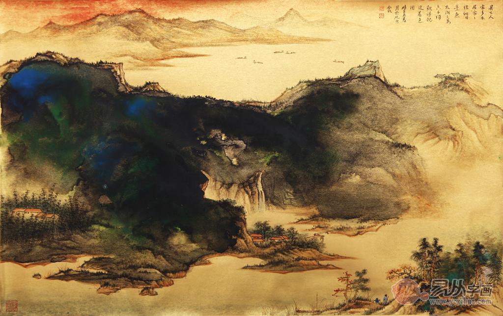 国画山水画名家魏金岭